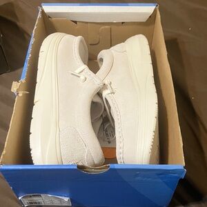 Hey Dude Ivory Suede Flats